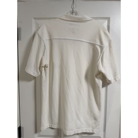 Tommy Bahama Ivory Comfort PGA West Cotton Golf Polo Shirt Men's Large - Picture 5 of 6